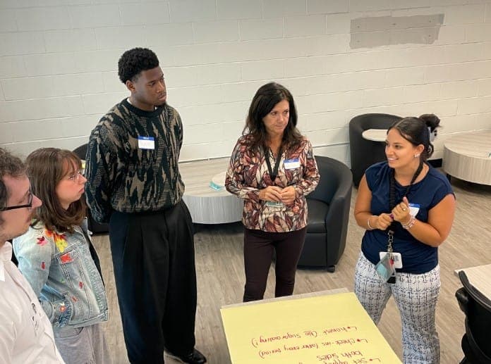 Participants explore the role of cooperating teachers during the program’s inaugural kickoff.