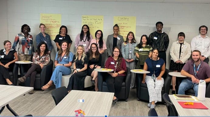 Participants gather for the September 23 kickoff of the Rutgers Cooperating Teacher Academy Fellows Program.